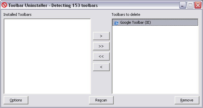 Toolbar Uninstaller Toolbar Uninstaller