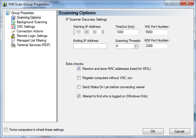 VNC Scan Enterprise Console VNC Scan Enterprise Console