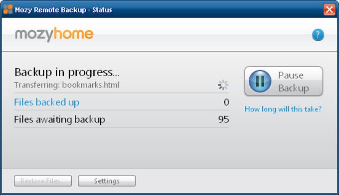 MozyHome Backup MozyHome Backup