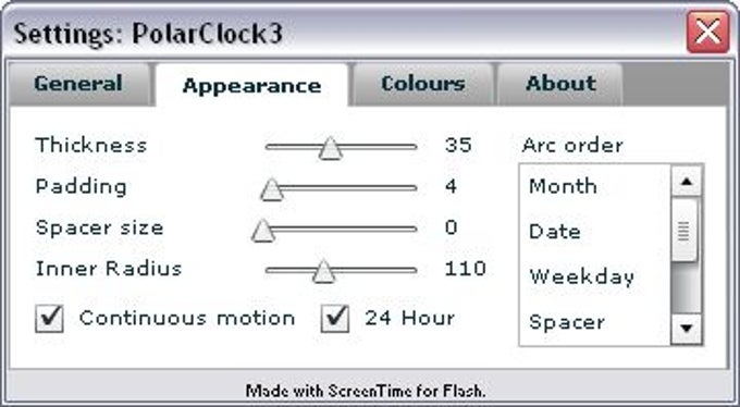 PixelBreaker PolarClock Screensaver PixelBreaker PolarClock Screensaver