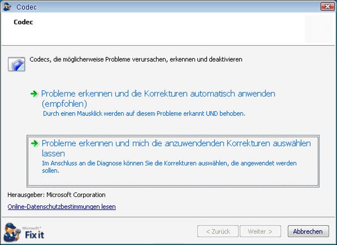 Microsoft Fix It Center Microsoft Fix It Center