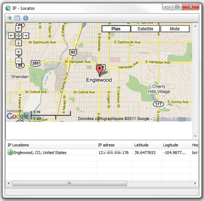 google map ip locator