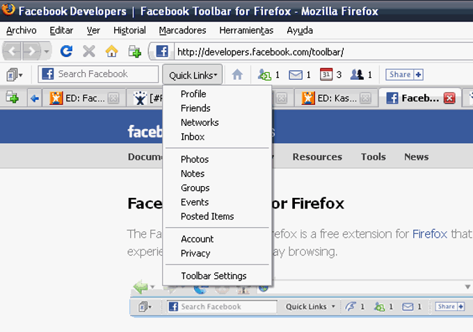 Facebook Toolbar Facebook Toolbar