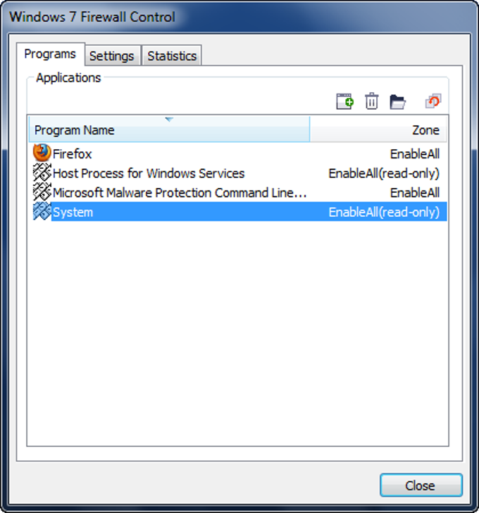 Windows 7 Firewall Control Windows 7 Firewall Control