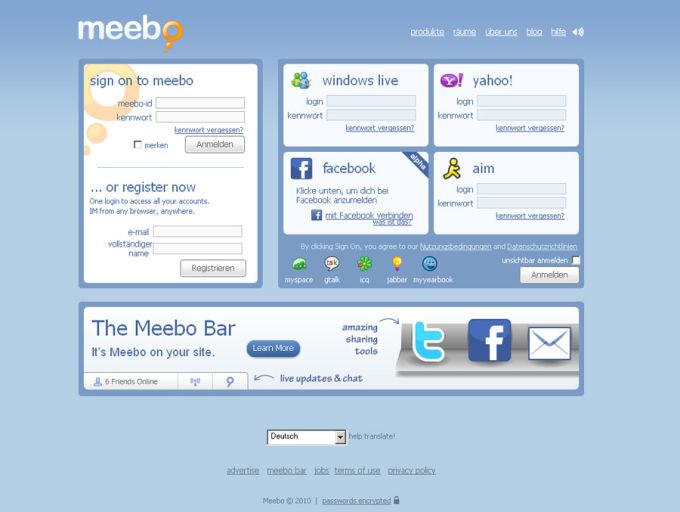 meebo icq messenger