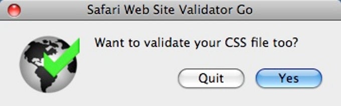 Safari Web Site Validator Safari Web Site Validator