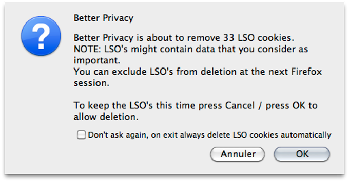 BetterPrivacy BetterPrivacy