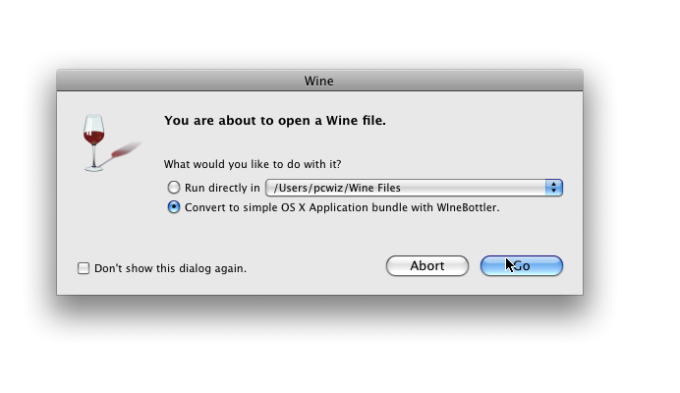 virtualbox winebottler