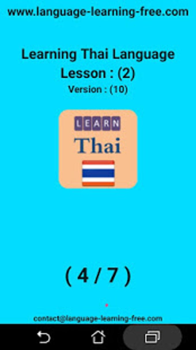 Learning Thai Language APK для Android — Скачать