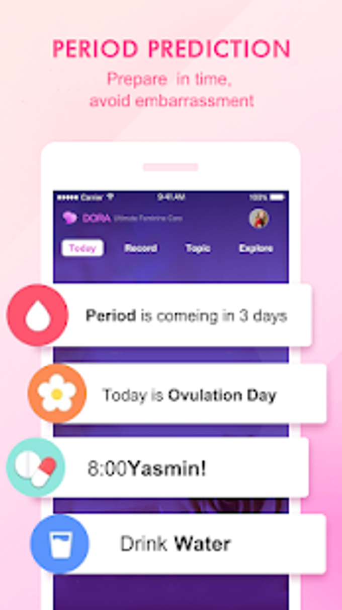 Period Tracker Dora - Menstrual Calendar