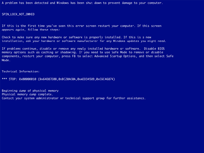 BSOD! BSOD!