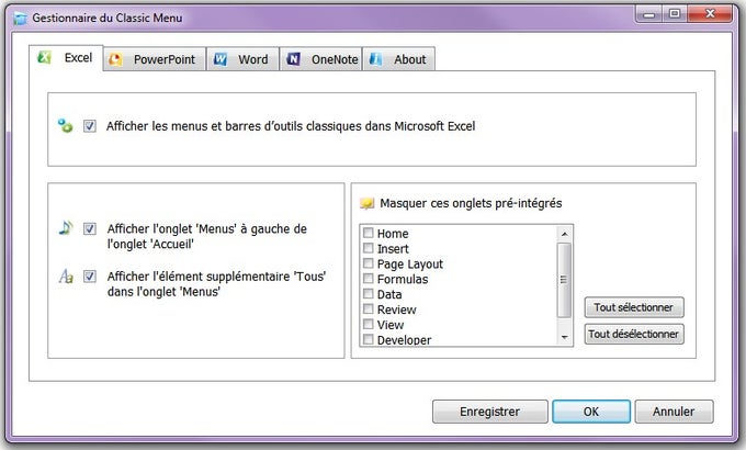 Classic Menu pour Office Famille et Etudiant 2010 Classic Menu pour Office Famille et Etudiant 2010