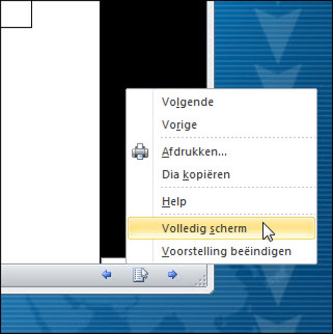 Schakelen naar volledig scherm Schakelen naar volledig scherm