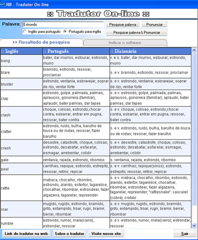 RB Tradutor On-line RB Tradutor On-line