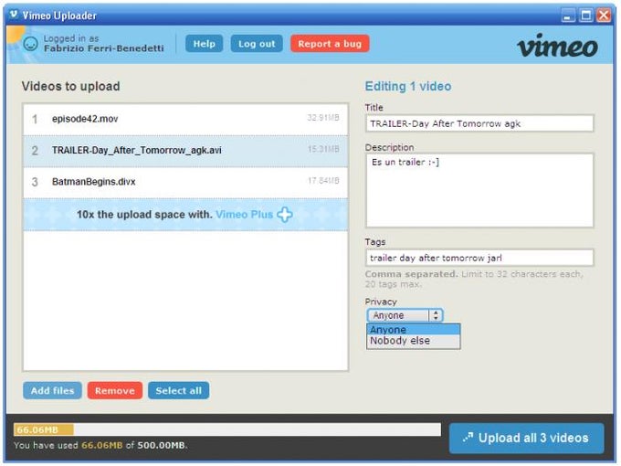 Vimeo Desktop Uploader Vimeo Desktop Uploader