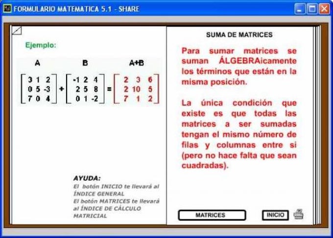 Formulario Matemática Formulario Matemática