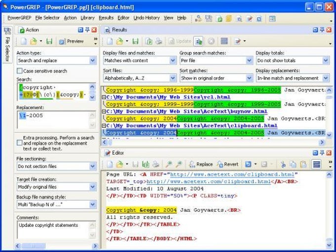 PowerGrep PowerGrep
