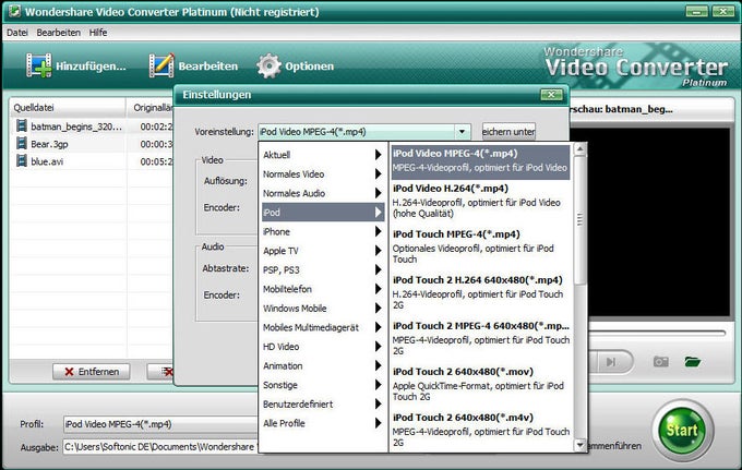 Wondershare Video Converter Platinum Wondershare Video Converter Platinum