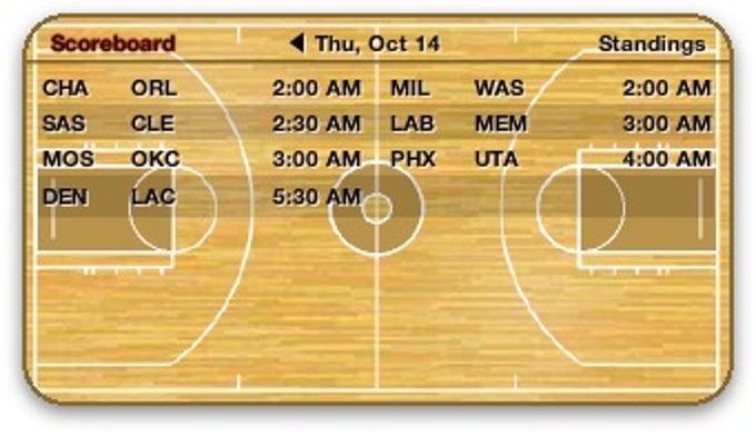 Basketball Widget Basketball Widget
