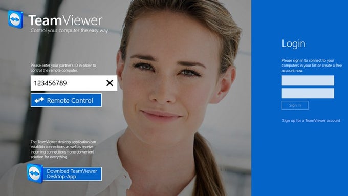 TeamViewer Touch pour Windows 10 TeamViewer Touch pour Windows 10