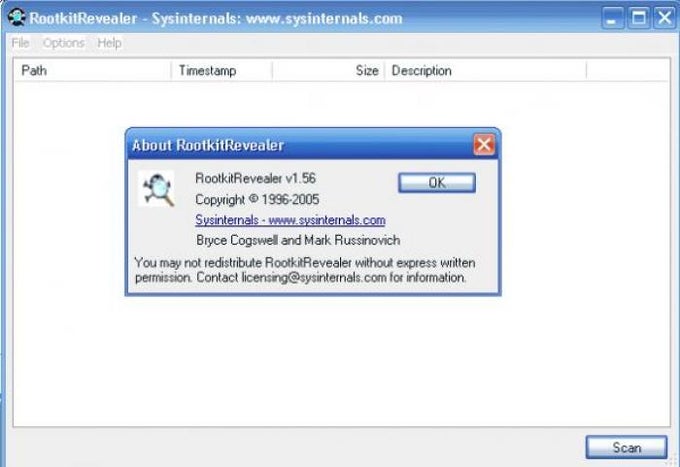 RootkitRevealer RootkitRevealer