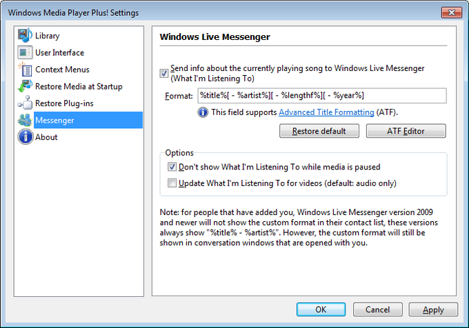 Windows Media Player Plus