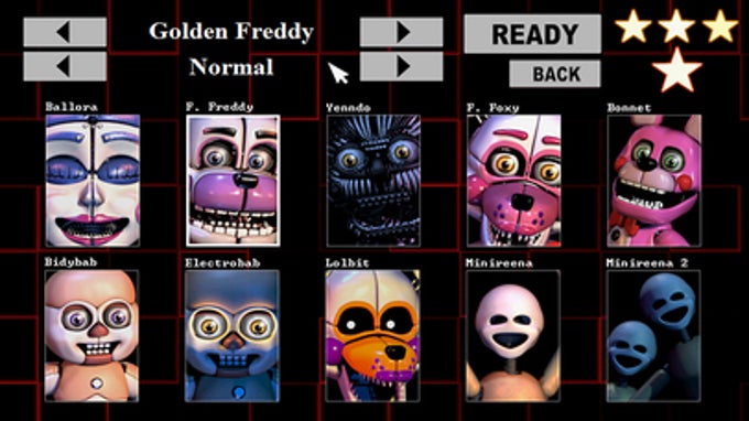 TODOS OS ANIMATRONICS DE FNAF SISTER LOCATION! PERSONAGENS 