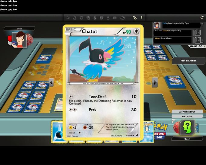 pokemon trading card game online advantage