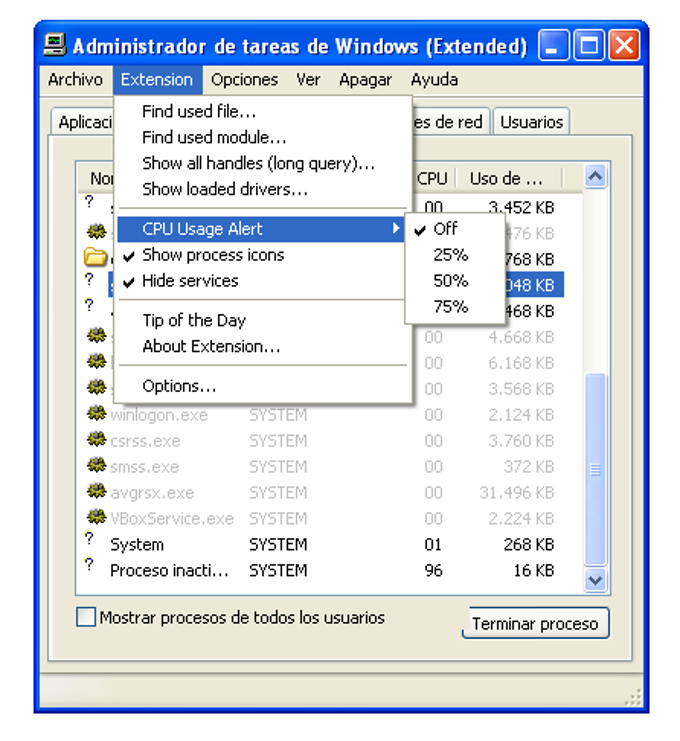 Task Manager Extension Task Manager Extension