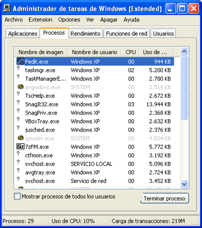 Task Manager Extension Task Manager Extension