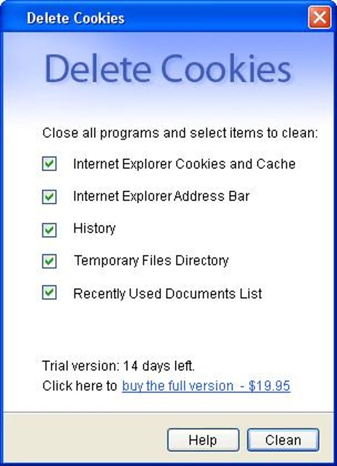 Delete Cookies Delete Cookies