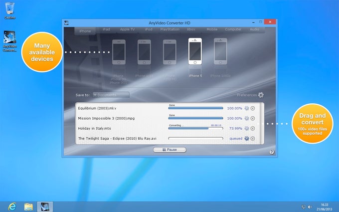 AnyVideo Converter HD AnyVideo Converter HD