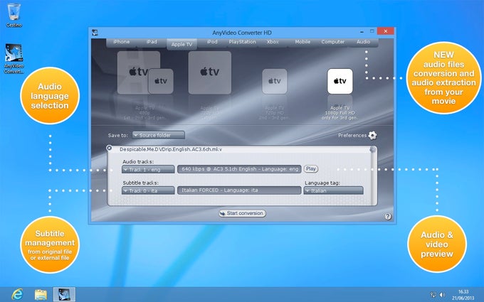 AnyVideo Converter HD AnyVideo Converter HD