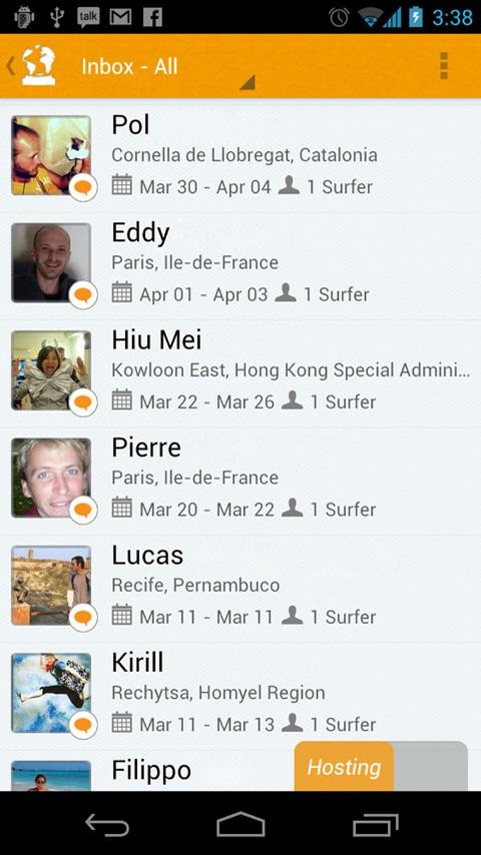 Couchsurfing Couchsurfing