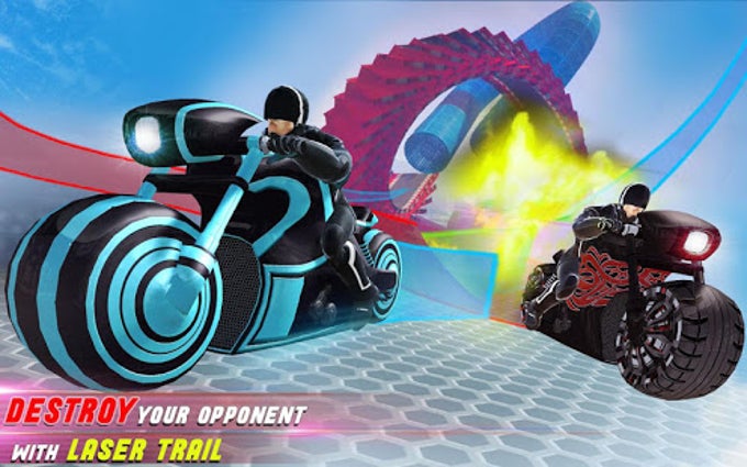 Light Bike Stunt Racing: Motor Bike Racing Games
