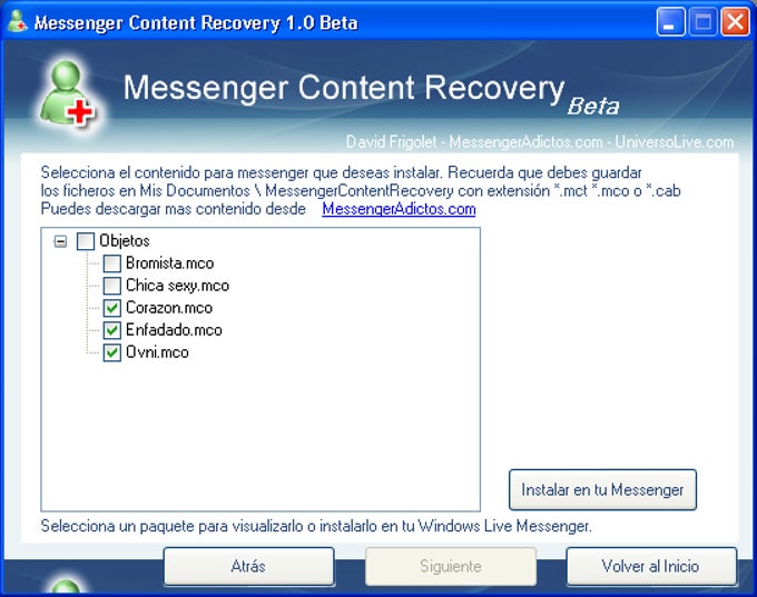 Messenger Content Recovery Messenger Content Recovery