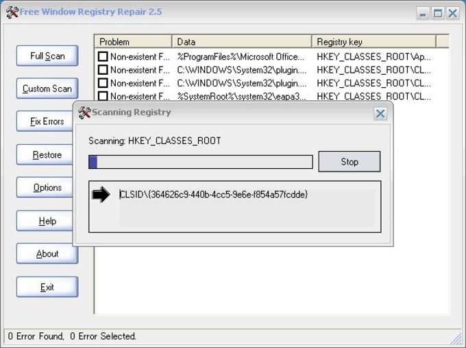 free windows registry repair