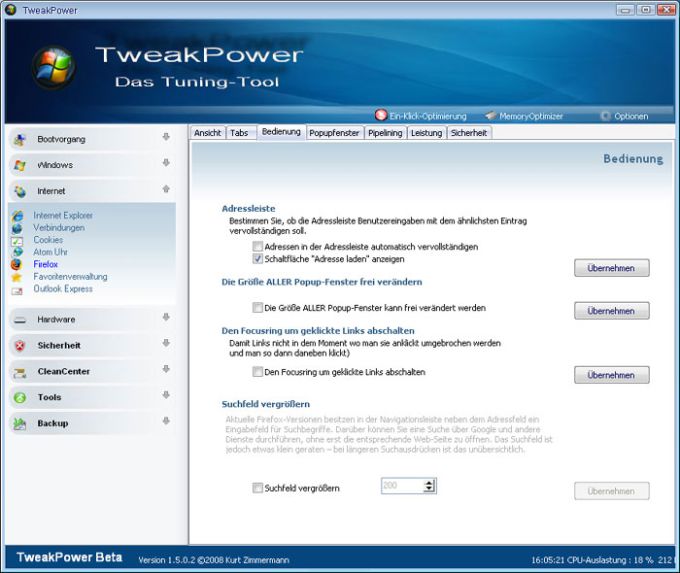 TweakPower 2.040 downloading