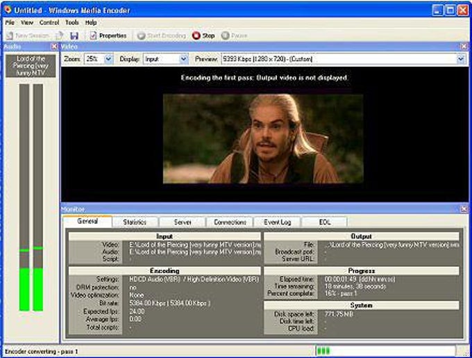 Windows Media Encoder Windows Media Encoder