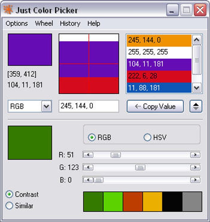 Just Color Picker Just Color Picker