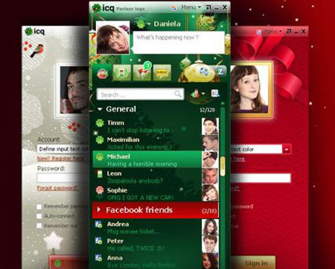 ICQ Christmas Skins ICQ Christmas Skins