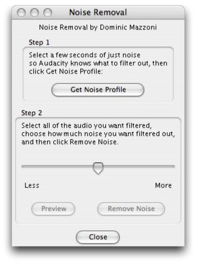 audacity for mac filter location