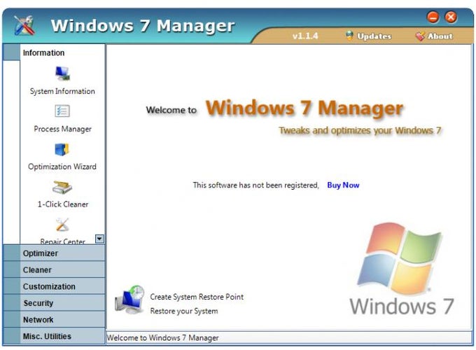 Windows 7 Manager Windows 7 Manager