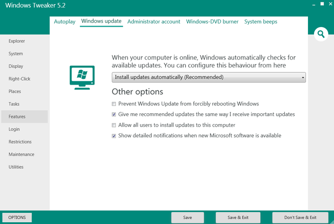 Windows Tweaker Portable