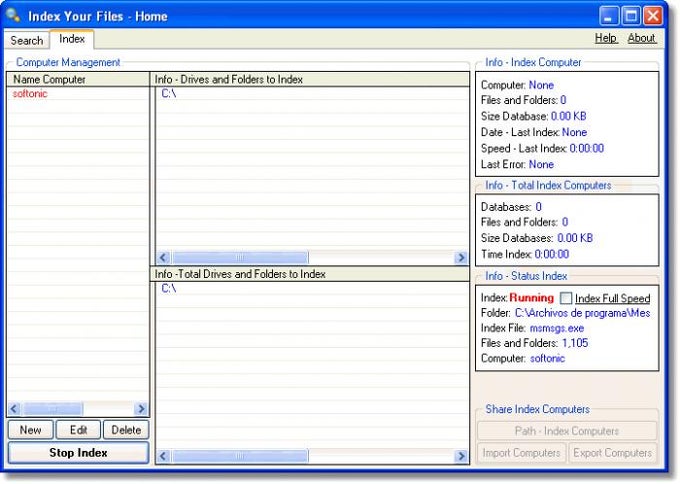 Index your files Index your files