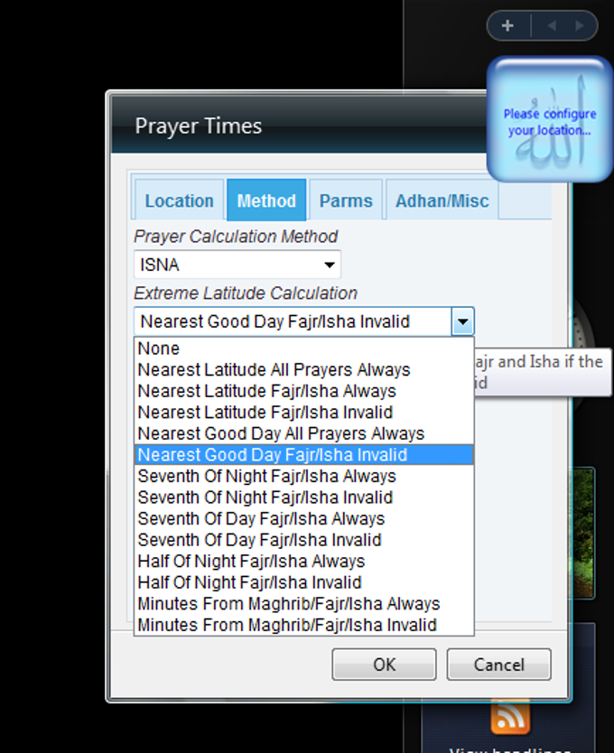 Islamic Prayer Times Windows Sidebar Gadget Islamic Prayer Times Windows Sidebar Gadget