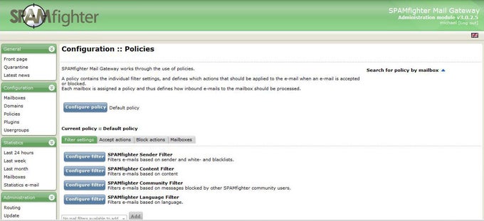 SPAMfighter Mail Gateway SPAMfighter Mail Gateway