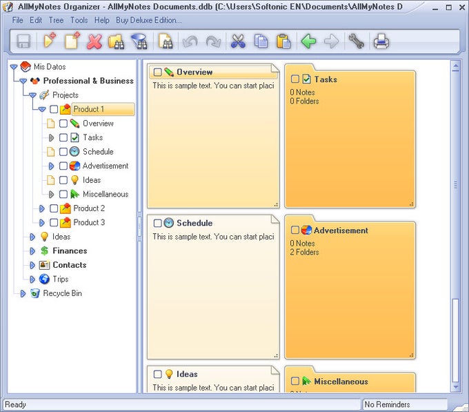 AllMyNotes Organizer AllMyNotes Organizer