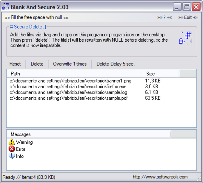 Blank And Secure 7.66 for windows download free