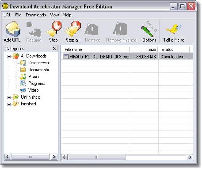 Download Accelerator Manager Download Accelerator Manager